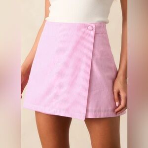 Prosperina Peyton Peony Pink Stripe Skort